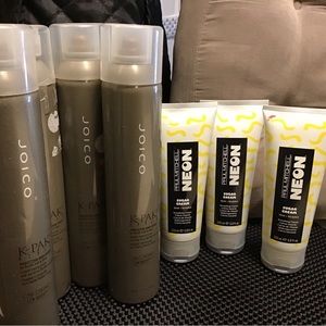 Joico hairspray (4) and Paul Mitchell sugar cream smoothing cream (3) new